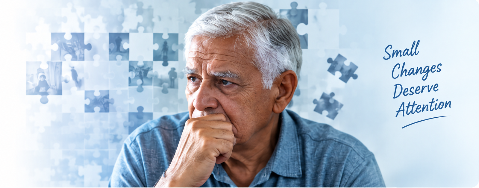 Older adult experiencing memory and cognitive concerns