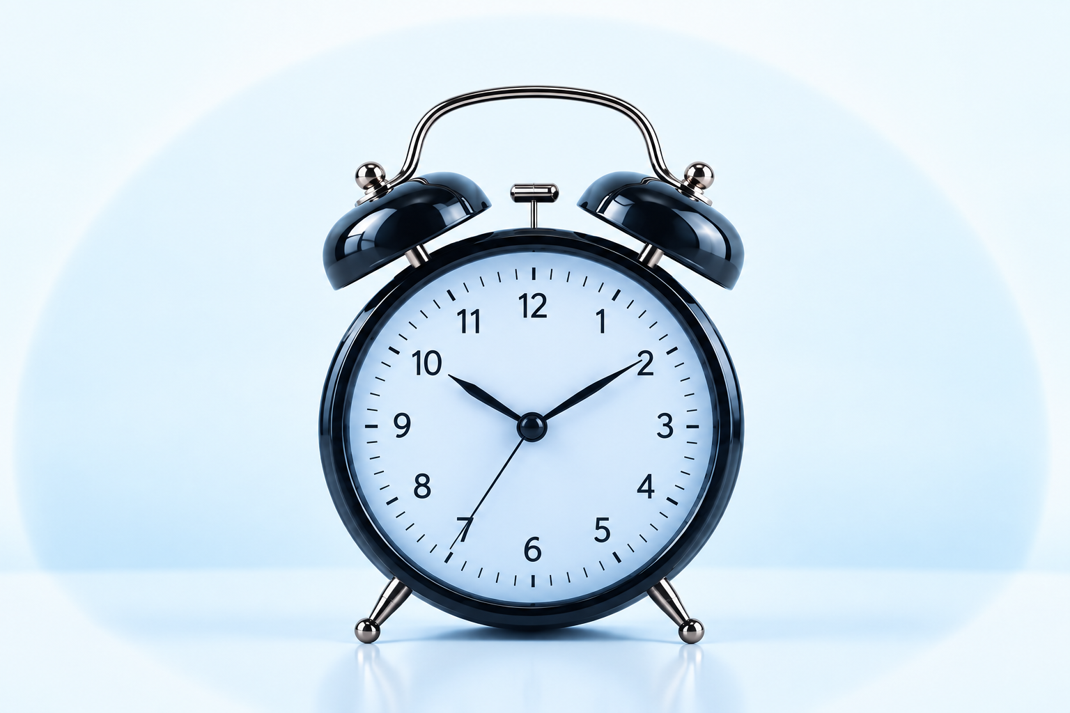 Alarm clock representing a regular sleep routine