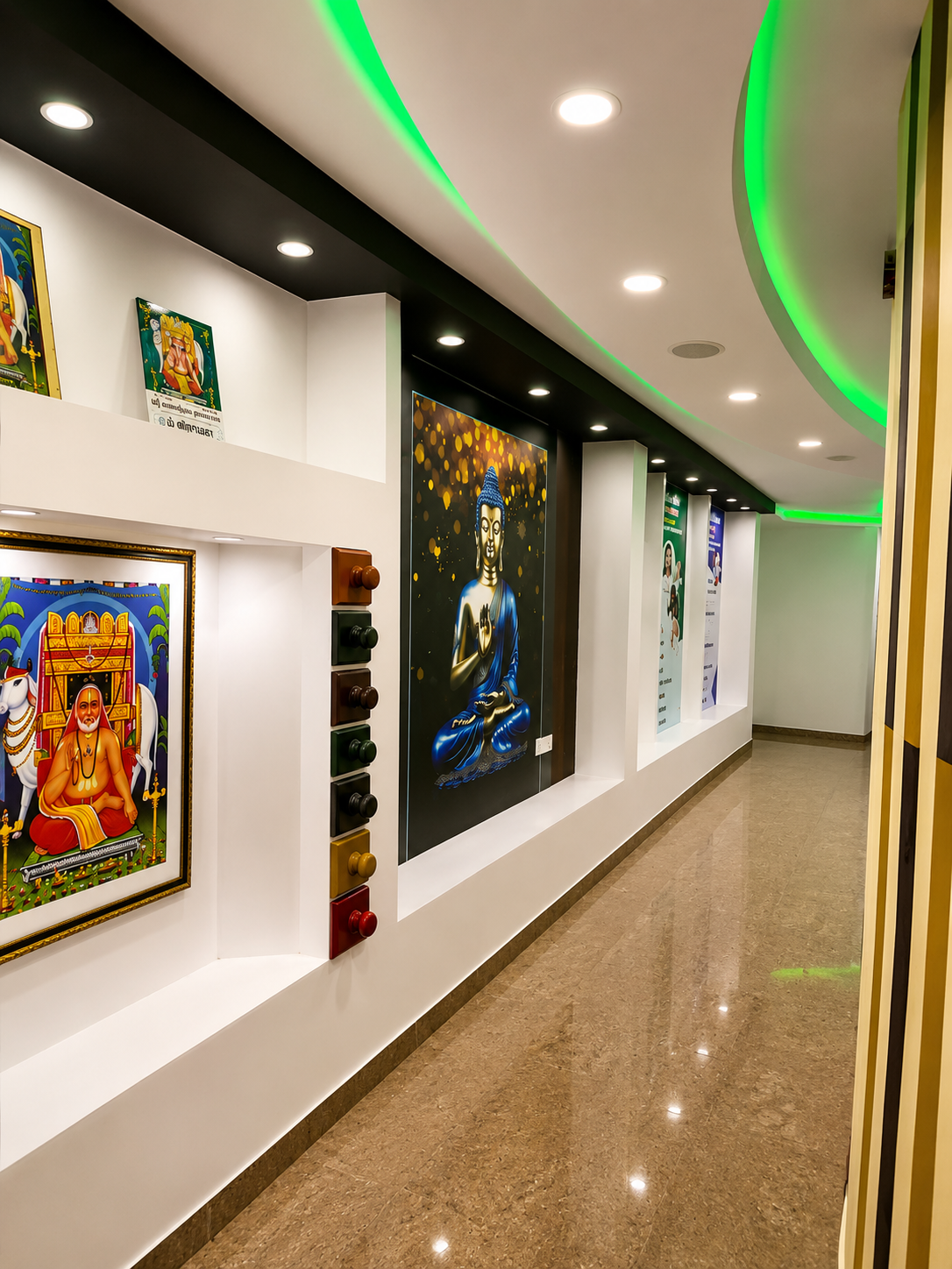 PVG Mind Care Clinic interior hallway in Pondicherry