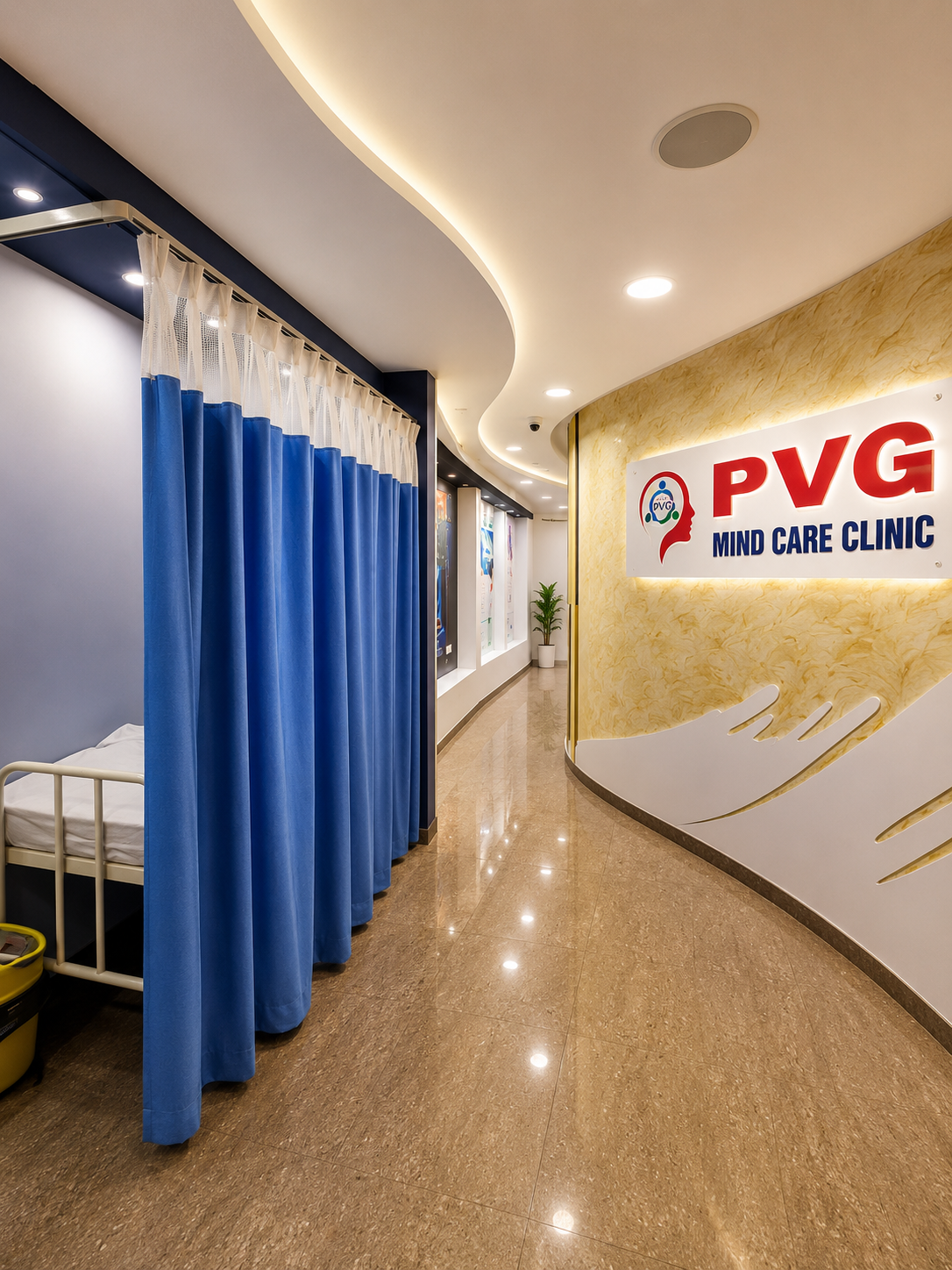 Additional interior space at PVG Mind Care Clinic in Pondicherry